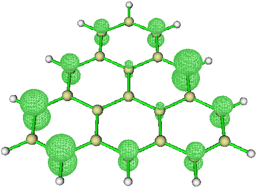 Unpaired electron density shown by Multiwfn
